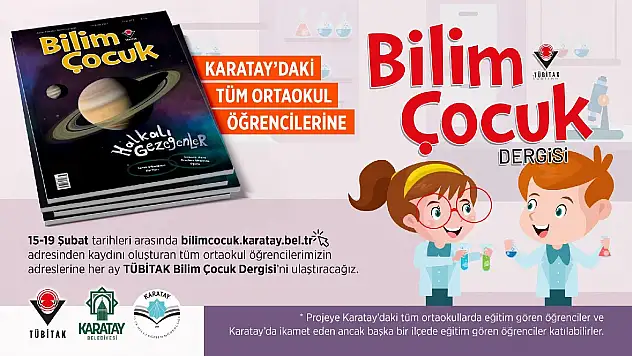 Karatay'da Bilim Dergisi sırası şimdi de tüm ortaokul öğrencilerinde