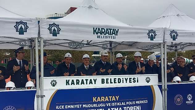 Karatay'da güvenlik yatırımı hız kazandı! İki yeni binanın temeli atıldı