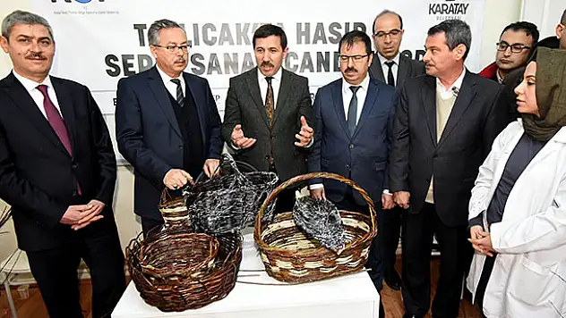 Karatay'da hasır ve sepet sanatı yeniden canlandı