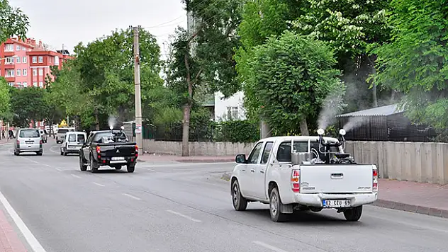 Karatay'da ilaçlama çalışmaları devam ediyor