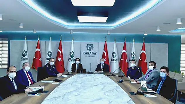 Karatay'da koronavirüs ile mücadele toplantısı gerçekleştirildi