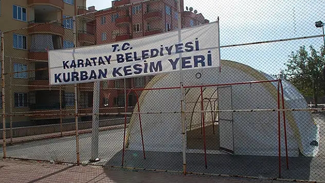 Karatay'da kurban satış ve kesim yerleri belirlendi