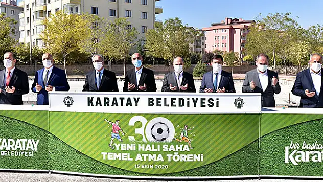 Karatay'da okullar halı sahaya kavuşuyor