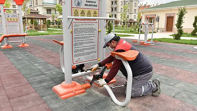 Karatay'da parklar salgın sonrasına hazırlanıyor