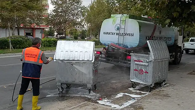 Karatay'da temizlik faaliyetleri aralıksız sürüyor