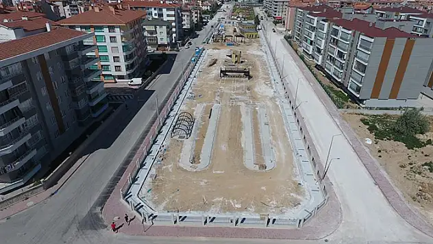 Karatay'da Trafik Eğitim Parkı'nın yapımı sürüyor
