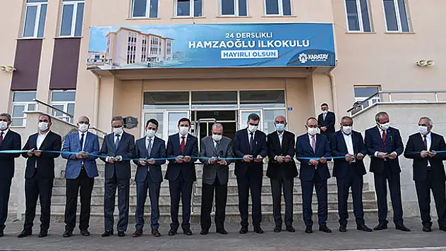 Karatay Hamzaoğlu İlkokulu, törenle hizmete açıldı