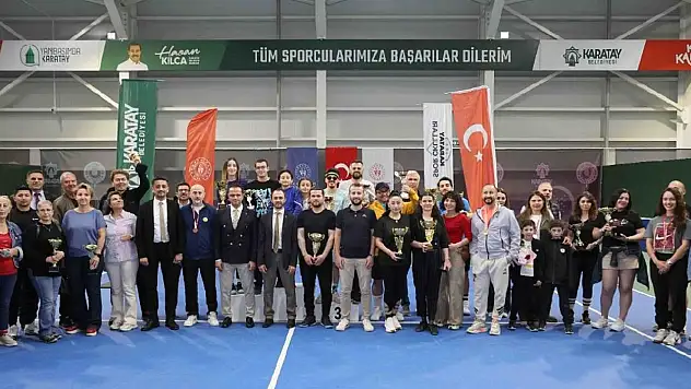 Karatay'ta tenis şöleni sona erdi