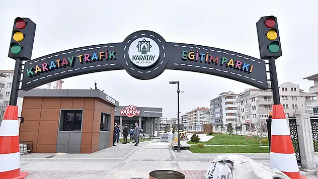 Karatay Trafik Eğitim Parkı, açılış için gün sayıyor
