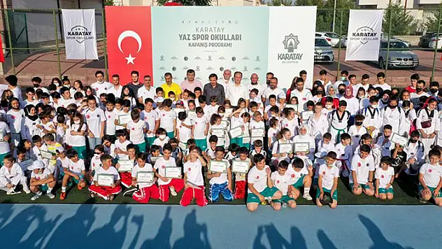 Karatay Yaz Spor Okulları'nın kapanış programı gerçekleştirildi
