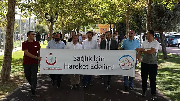 Karatay'da sağlık için yürüdüler

