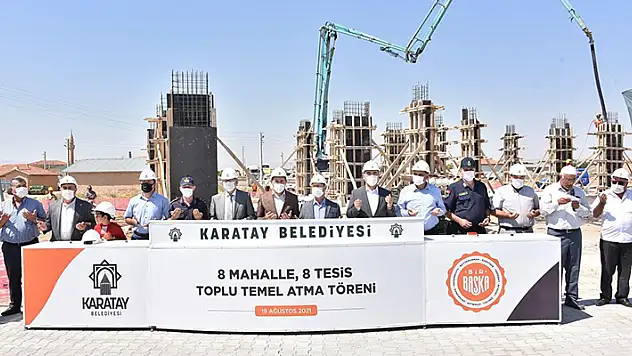 Karatay'da sosyal tesis hamlesi sürüyor