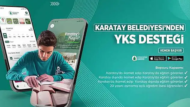 Karatay'dan öğrencilere YKS desteği