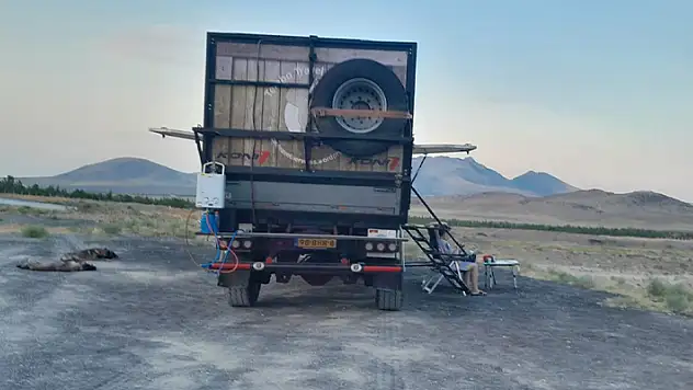 Karavanlı turistlerin uğrak noktası Meke Gölü
