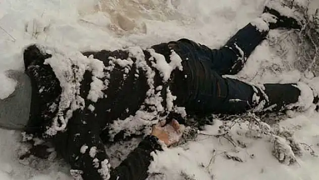 Karların arasında erkek cesedi bulundu