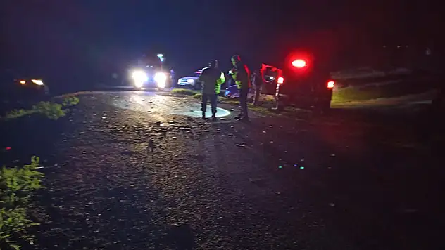 Kars'ta 2 hafif ticari araç çarpıştı: 1 ölü, 4 yaralı