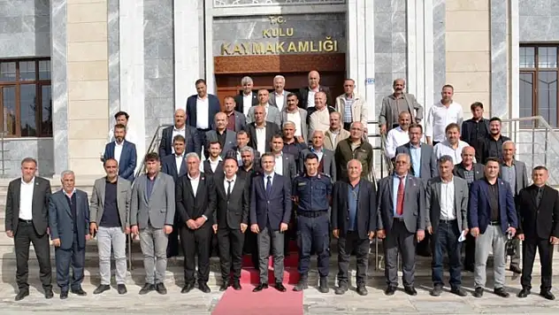 Kaymakam Canpolat mahalle muhtarları ile bir araya geldi
