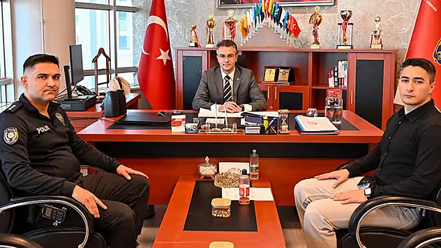 Kaymakam Canpolat'tan İlçe Emniyet Müdürlüğüne ziyaret