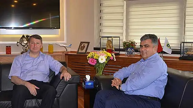 Kaymakam Erden'den Başkan Özgüven'e Veda Ziyareti