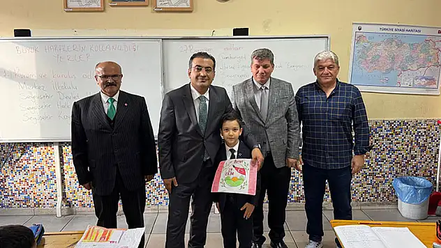 Kaymakam Kıyıcı'dan küçük başkan adayına sürpriz ziyaret