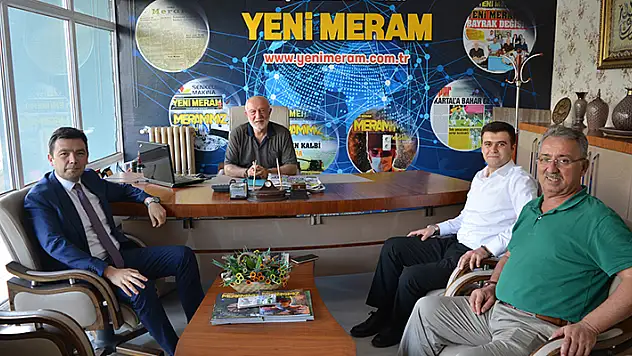 Kaymakamlar Ayhan ve Karaca'dan Yeni Meram'a ziyaret