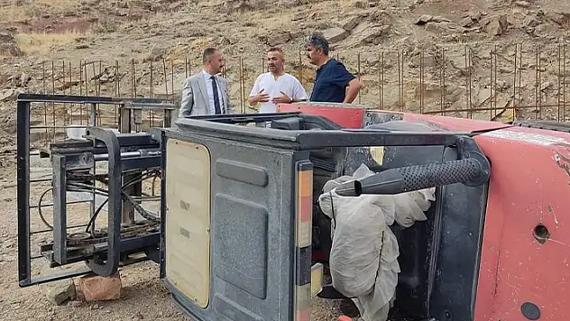 Kayseri'de forklift devrildi: 1 ölü
