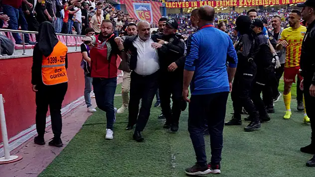 Kayserispor-Konyaspor maçında gergin anlar
