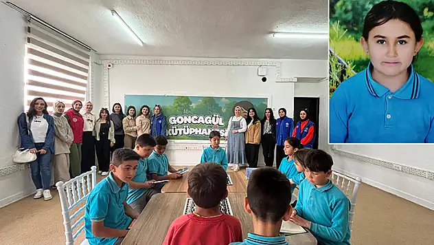 Kazada babasıyla ölen Gonca'nın adı, okulunun kütüphanesinde yaşayacak