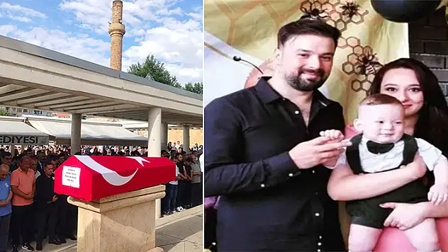 Kazada hayatını kaybeden polis memuru, eşi ve çocukları toprağa verildi
