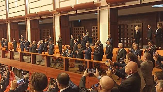Kemal Kılıçdaroğlu ve Temel Karamollaoğlu, Cumhurbaşkanı Erdoğan Meclis'e girdiğinde ayağa kalkmadı
