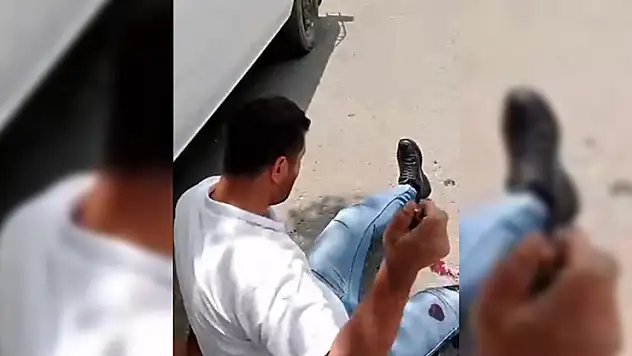 Kendisini rahatsız eden kişiyi ayaklarından vuran kadın, o anları kayıt altına aldı