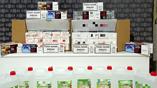 Kırıkkale'de 20 bin makaron ve 40 litre etil alkol ele geçirildi
