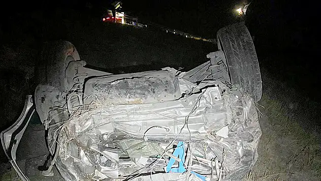 Kırklareli'de otomobil şarampole devrildi 1 ölü, 3 yaralı
