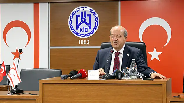 KKTC Cumhurbaşkanı Ersin Tatar, KTO'da iş dünyasına seslendi:
