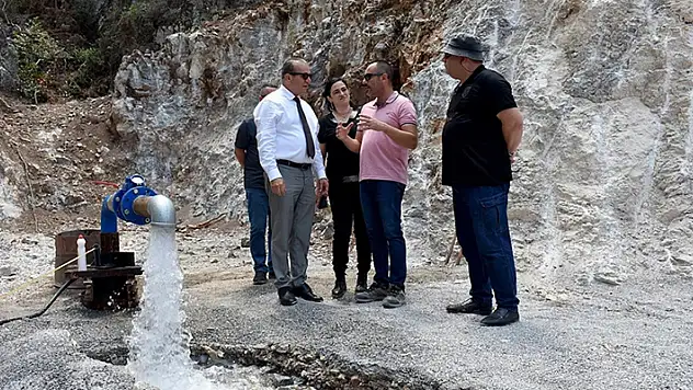 KKTC tarihinde keşfedilen en zengin su kaynağına ulaşıldı
