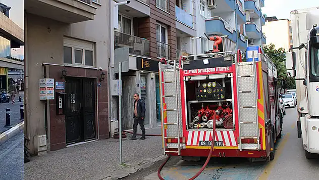 Klimadan çıkan yangın kısa sürede söndürüldü