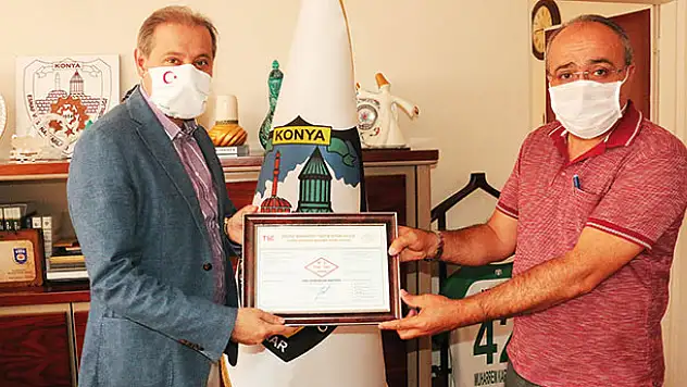 KONESOB, TSE Covid-19 güvenli hizmet belgesini aldı