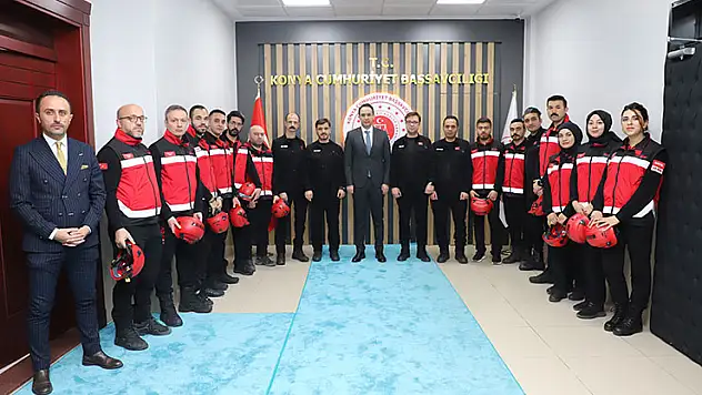 Konya Adliyesi personeli, olası afetlere müdahaleye hazır