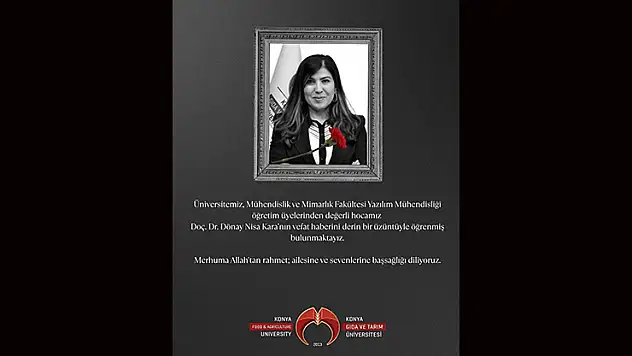 Konya Akademi camiasının acı kaybı