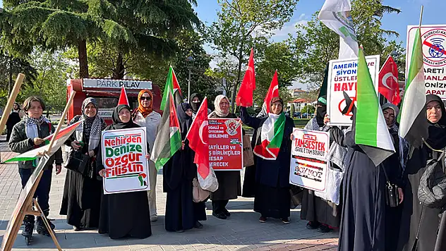 Konya Aksa Tufanı Vicdan Platformu'ndan İsrail protestosu