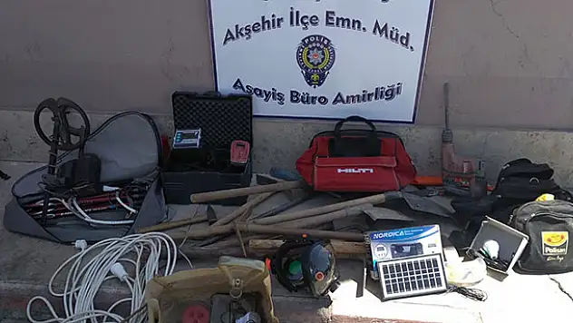 Konya Akşehir'de definecilere suçüstü