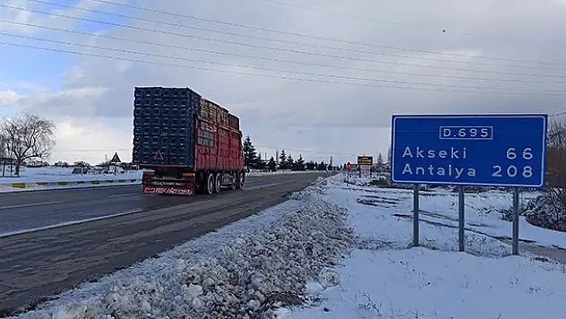 Konya Antalya Karayolunda trafik normale döndü