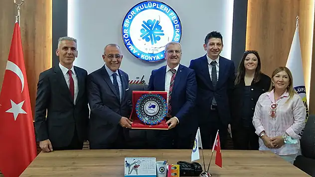 Konya ASKF'ye hakemlerden ziyaret 