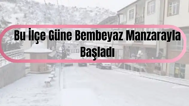 Konya'nın bu ilçesinde kar yağışı etkili oldu
