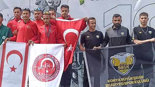 Konya Büyükşehir Atletizm Takımı üçüncülük elde etti