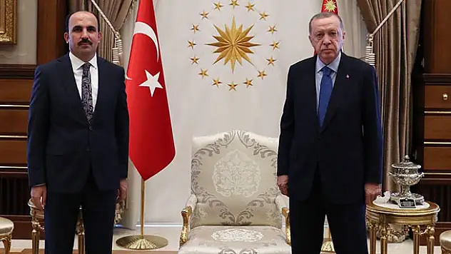 Konya Büyükşehir Belediye Başkanı Altay, Cumhurbaşkanı Erdoğan ile görüştü