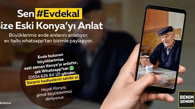 Konya Büyükşehir Belediyesi'nden 'Evde Bilimle Kal' temalı videolar