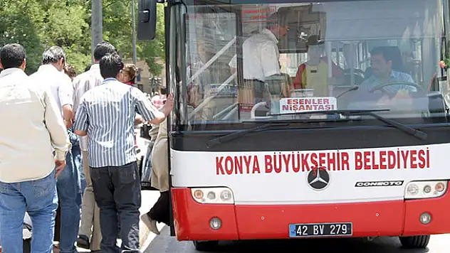Konya Büyükşehir Belediyesi'nden toplu ulaşım duyurusu