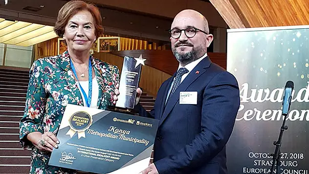 Konya Büyükşehir Belediyesine Fransa'dan 'İdeal Kent' ödülü