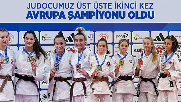 Konya Büyükşehir Belediyesporlu milli judocu Sinem Oruç, üst üste 2. kez Avrupa şampiyonu oldu 